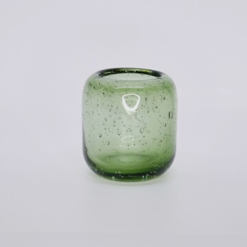 Teelichtglas grün