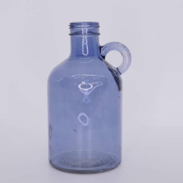 blaue Glasflasche