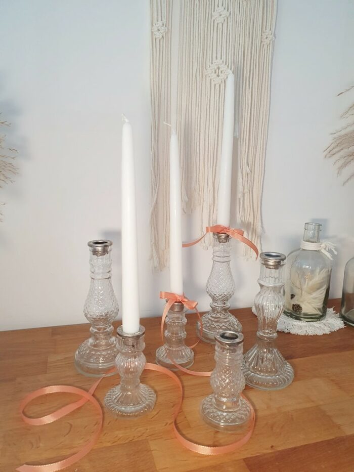 Kerzenständer aus Glas